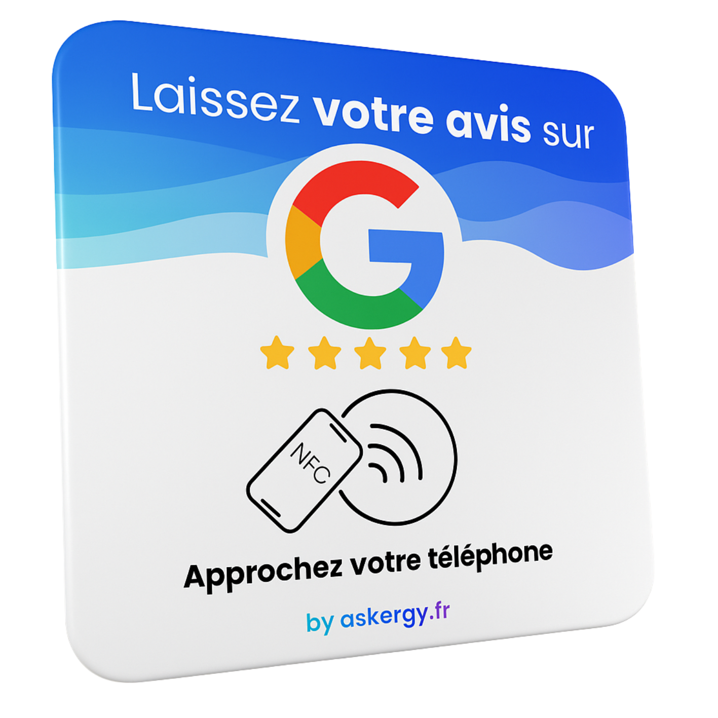 Cardiew - Plaque d'avis Google