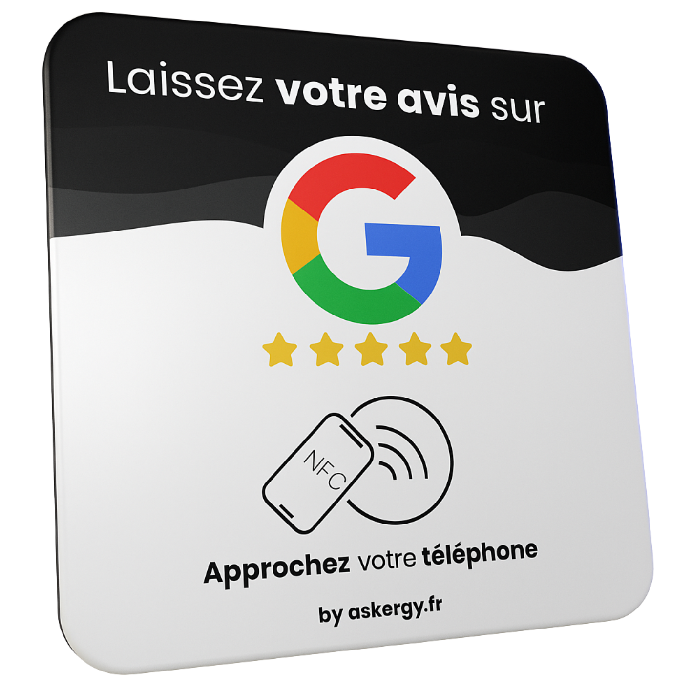 Cardiew - Plaque d'avis Google